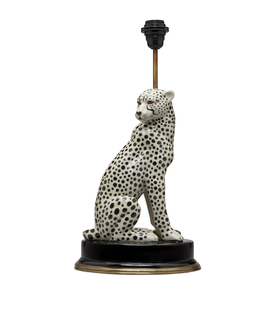 House Of Hackney Porcelain Cheetah Lamp Base White Image 1