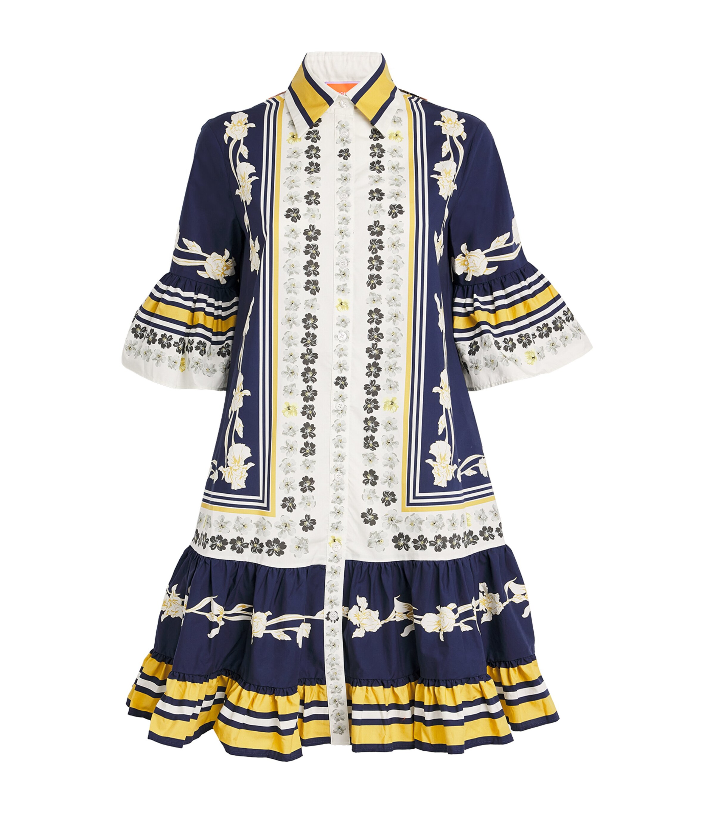 Cotton Printed Choux Mini Dress PSYCHE PLACEE Image 1