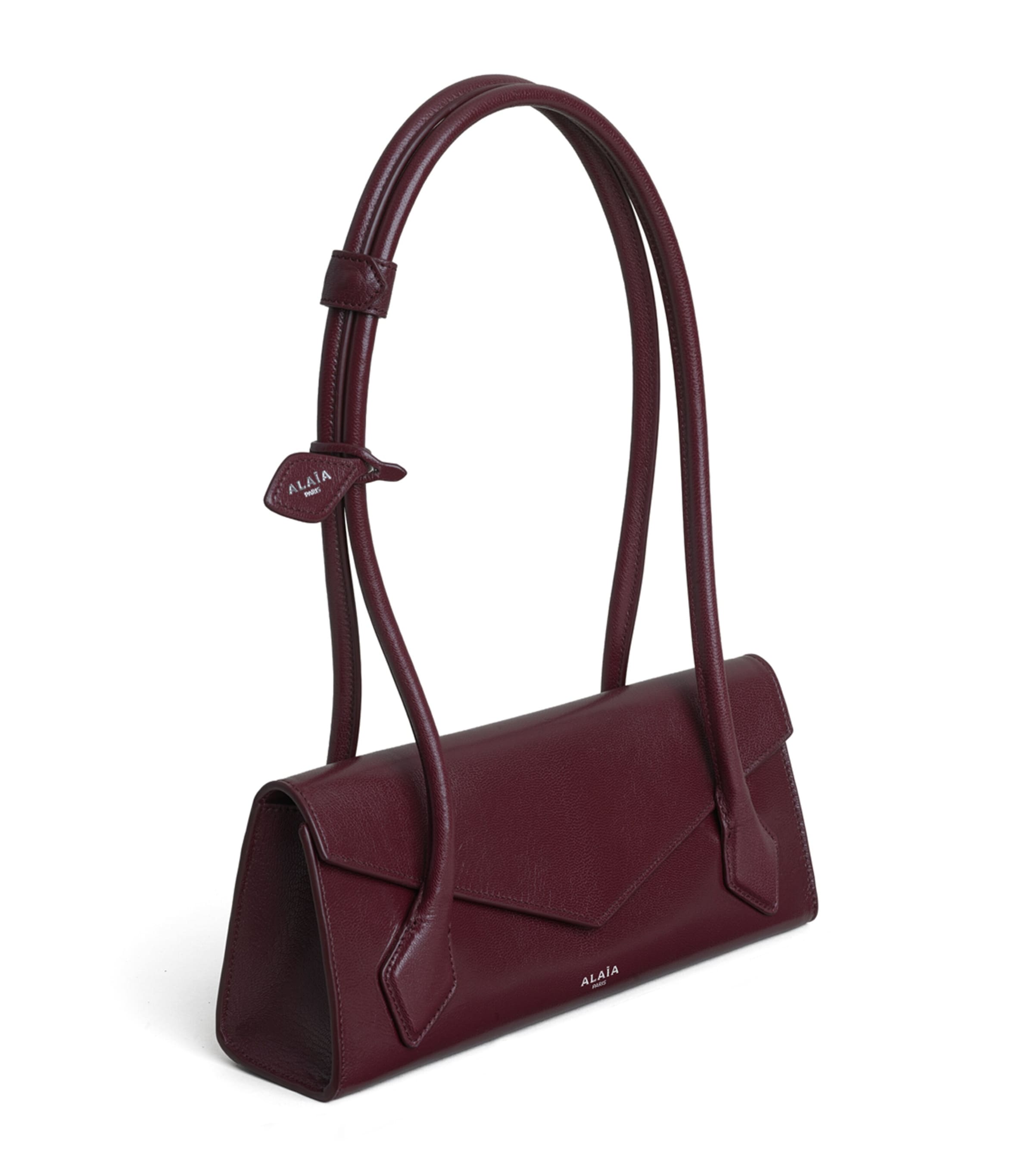 Alaïa Small Leather Le Teckel Shoulder Bag Garnet Red Image 2