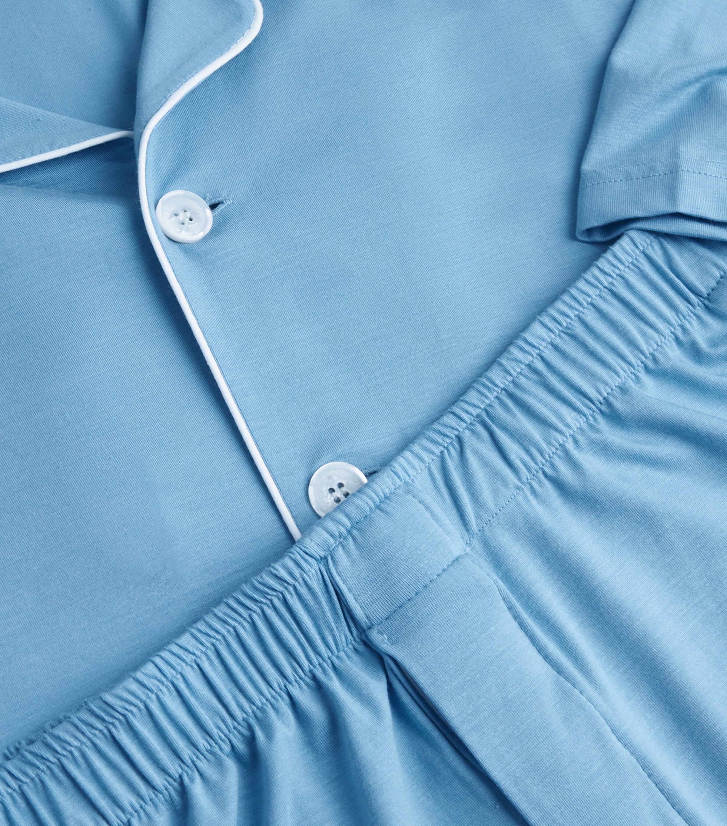 Micromodal Short Basel Pyjama Set 021 BLUE Image 5