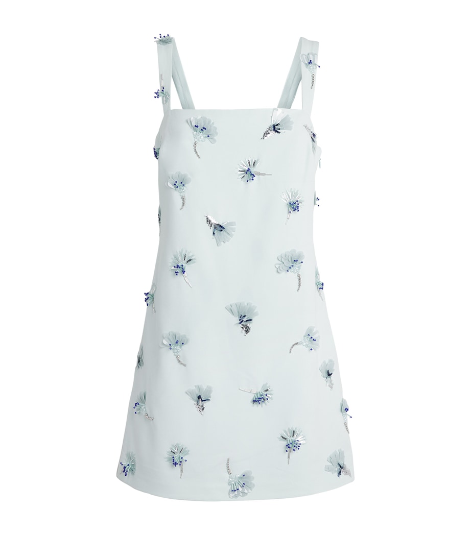 Simkhai Womens Embellished Ella Mini Dress Sky Image 1