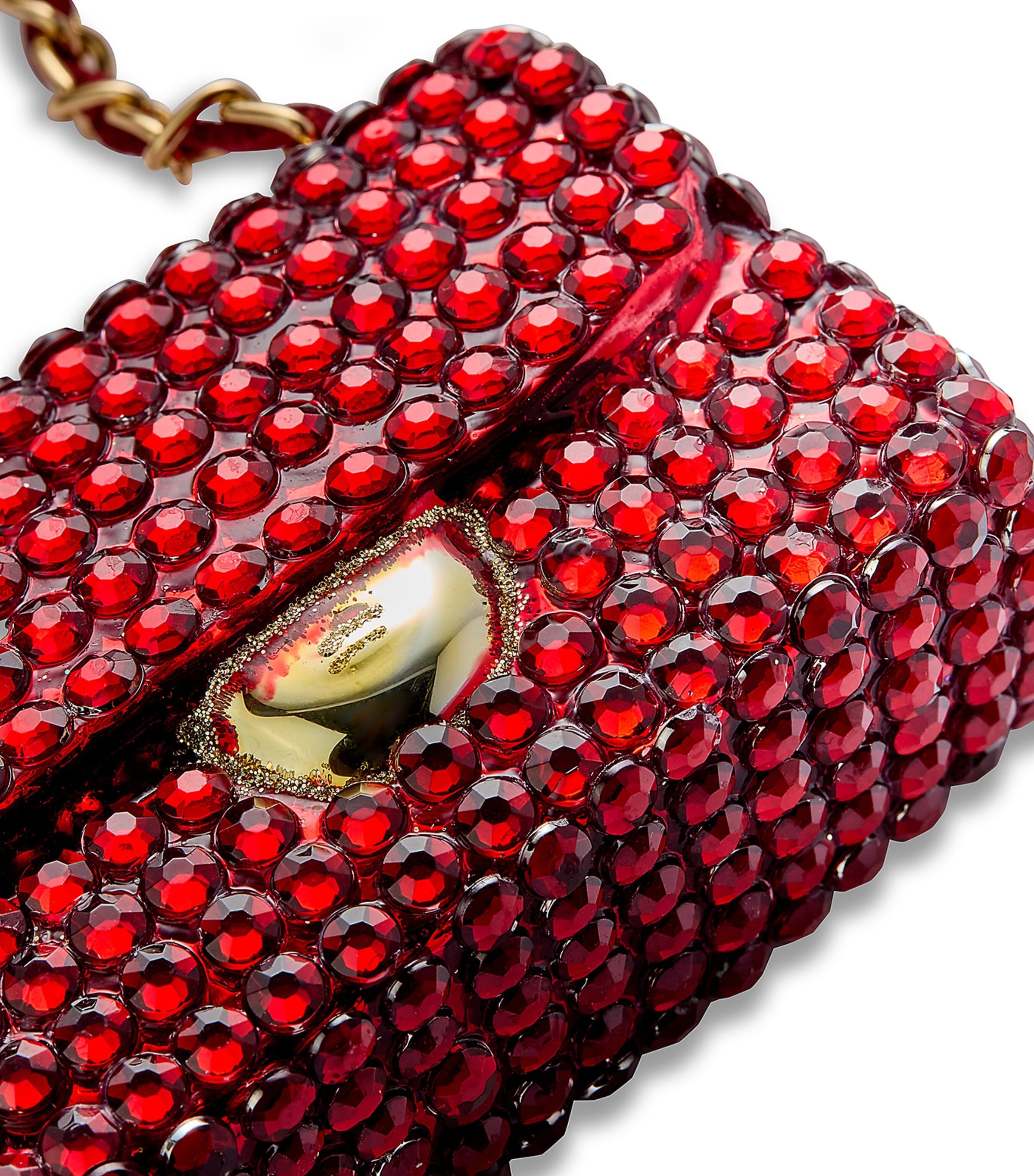 Harrods Crystal Handbag Tree Decoration Burgundy Image 2