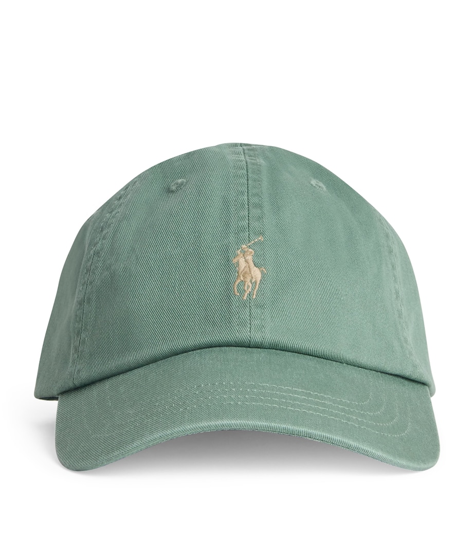 Cotton Polo Pony Baseball Cap FATIGUE Image 1