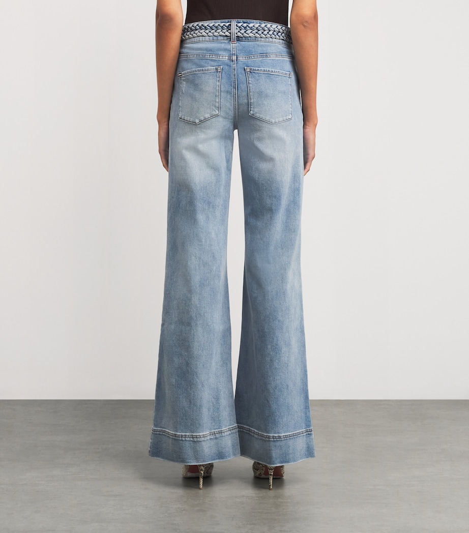 Braided Juno Flared Jeans G458 ANABELL BLUE Image 4