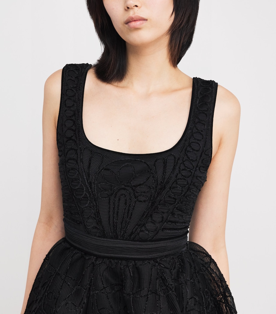 Knitted Mini Dress BLACK Image 6