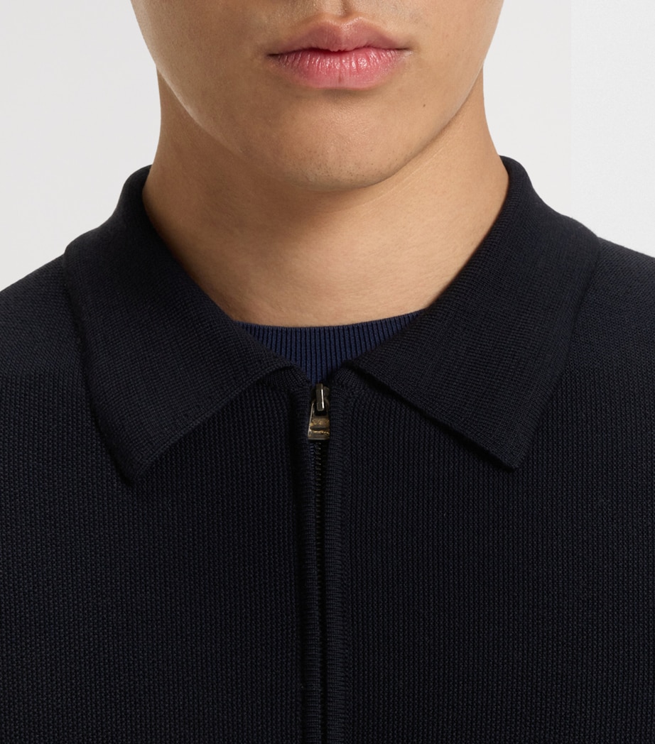 Virgin Wool Zip Cardigan 404 Image 5