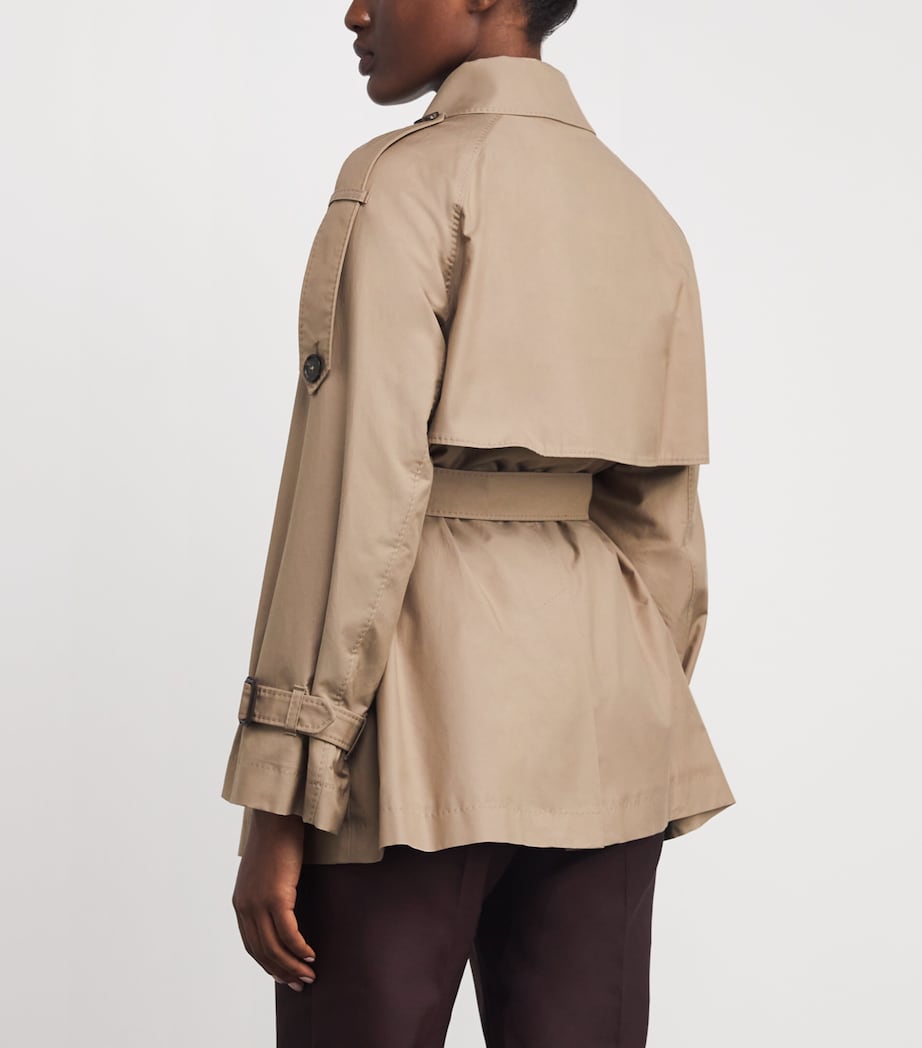 Double-Breasted Raincoat CAMEL Image 4