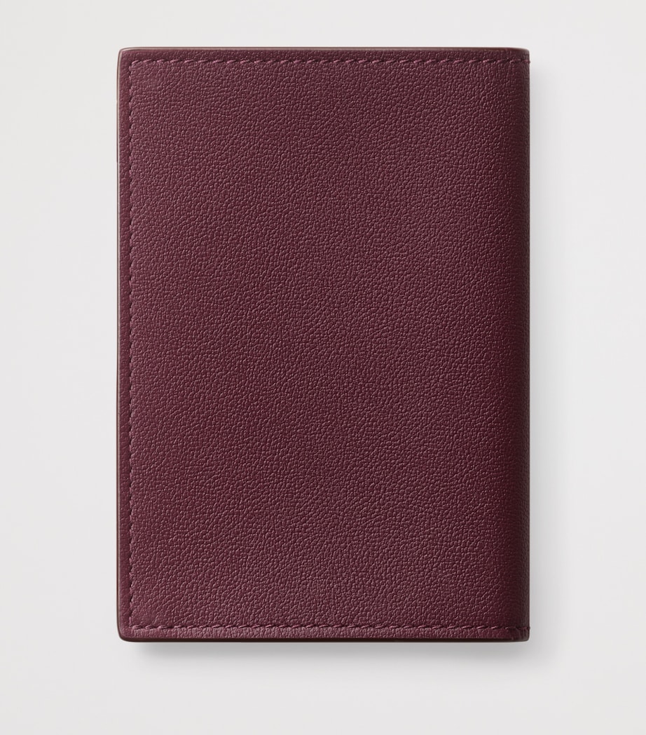Cartier Leather Must Business Card Holder Burgundy Image 2