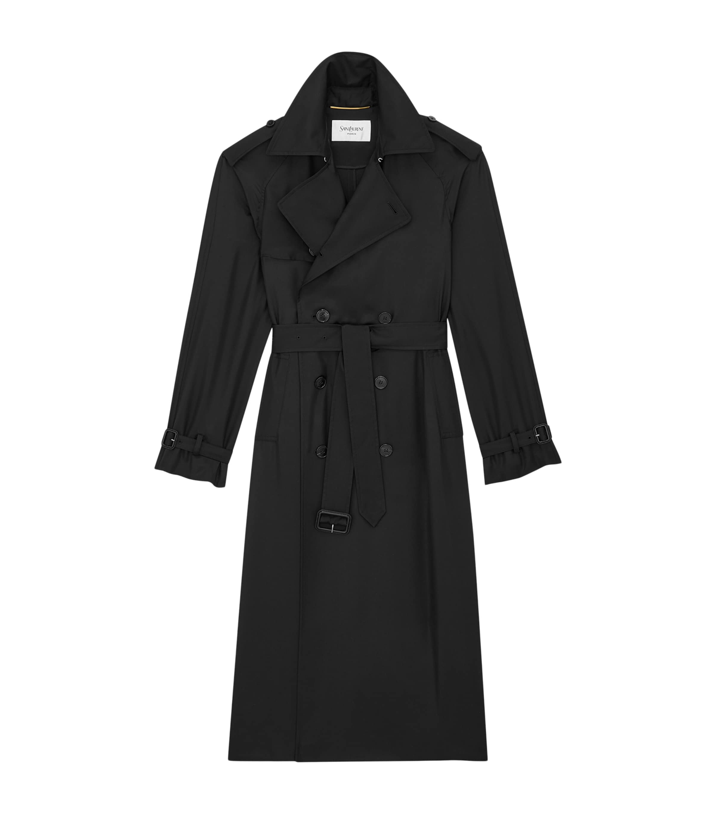 Saint Laurent Womens Silk Trench Coat Image 3