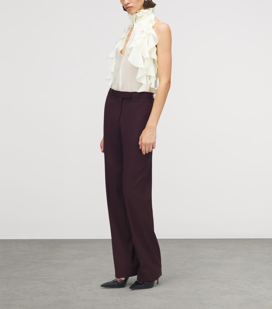 Wool Straight Trousers 5146 Image 3