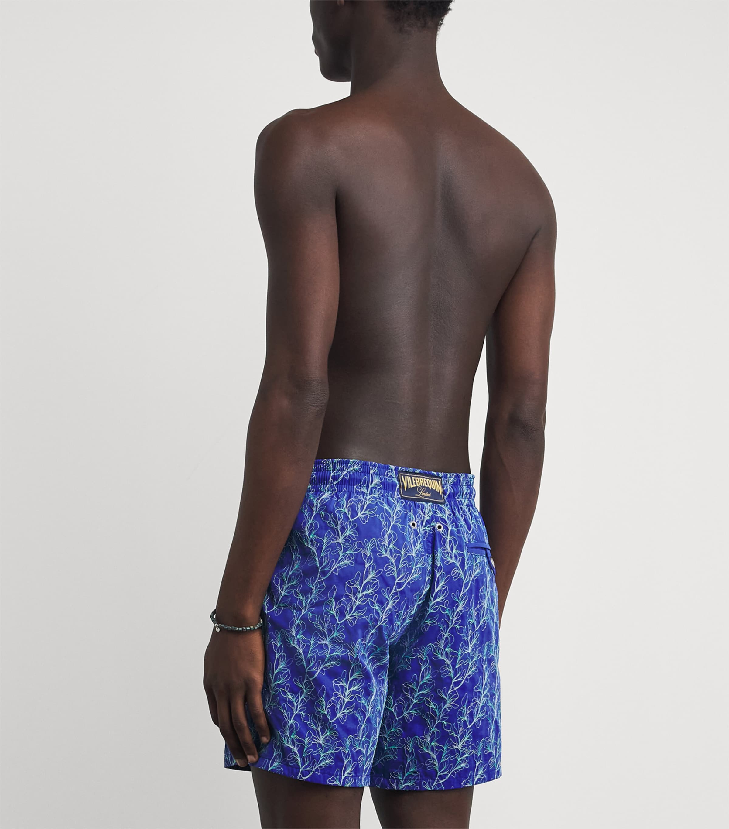 Vilebrequin Mens Embroidered X-Ray Seaweed Swim Shorts Versailles Image 3