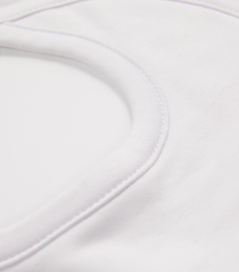 Pima Cotton Bib K185 WHT/WHITE Image 3