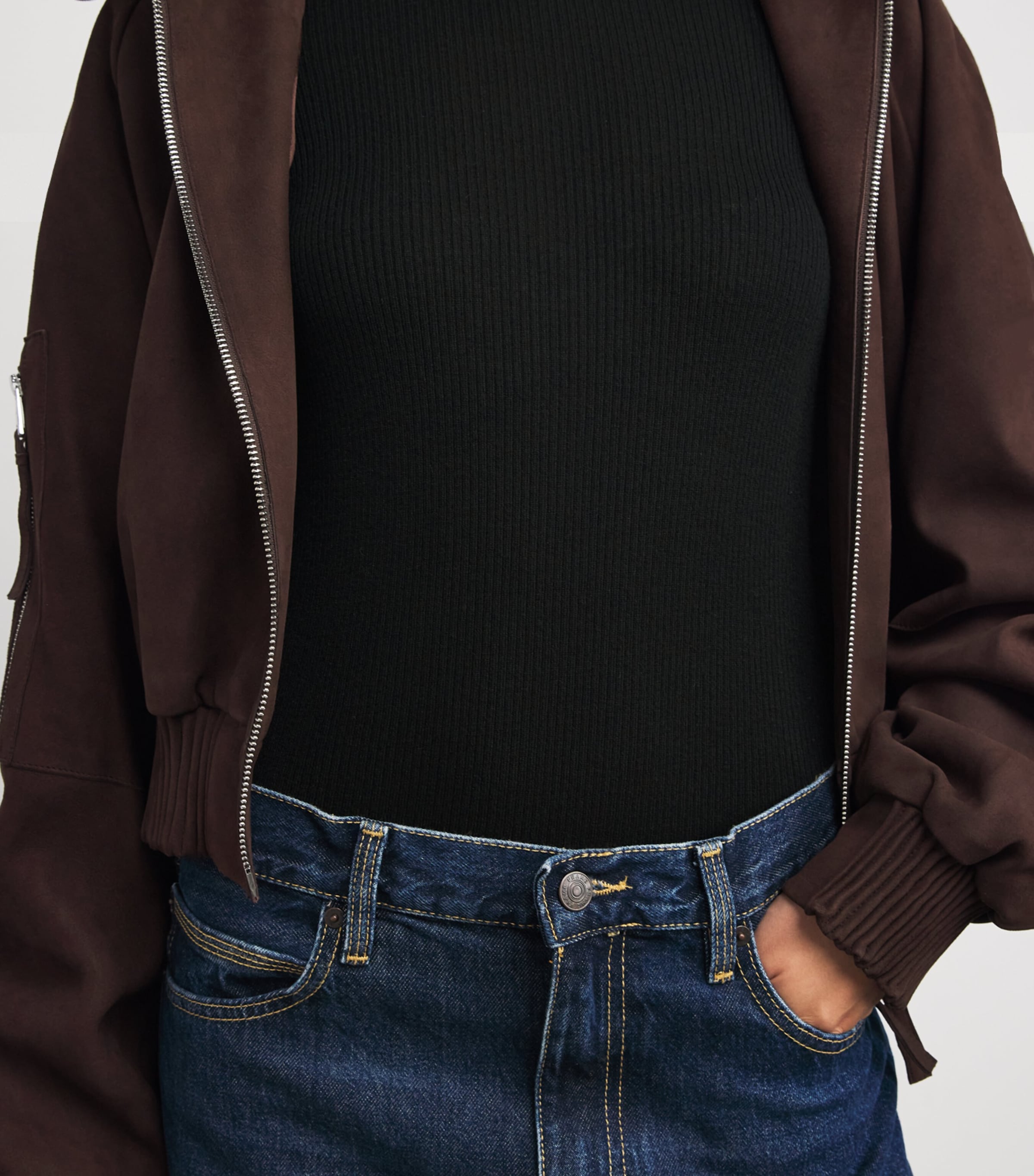 Wool-Silk Sweater BLACK Image 6