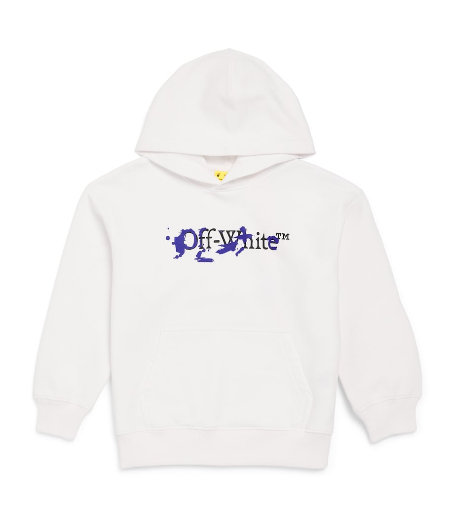Off-White Kids Bookish Splat Hoodie (4-12+ Years) White Image 1