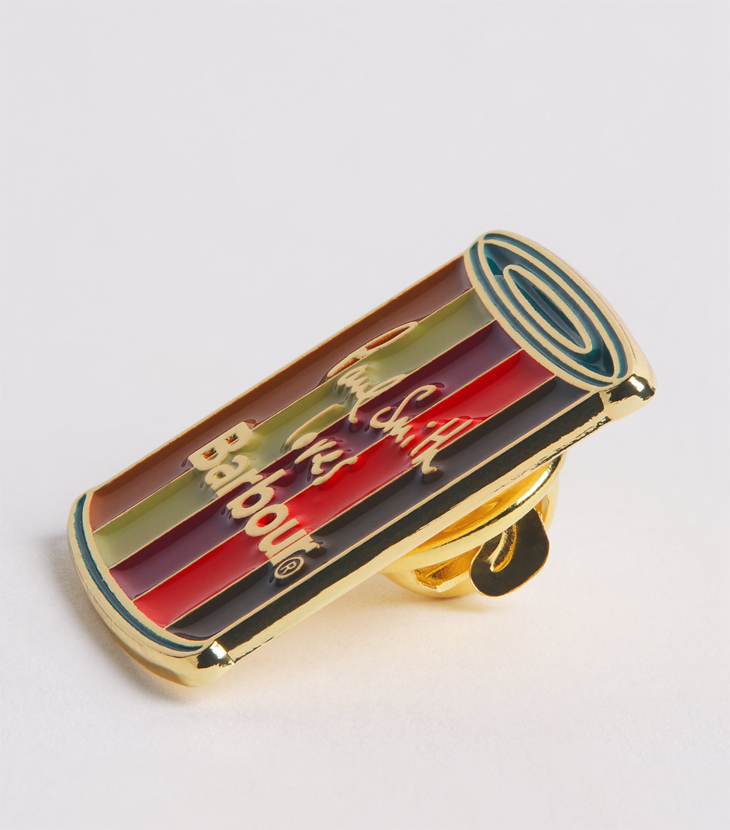Barbour x Paul Smith Pin Badge Wax Tin Image 4