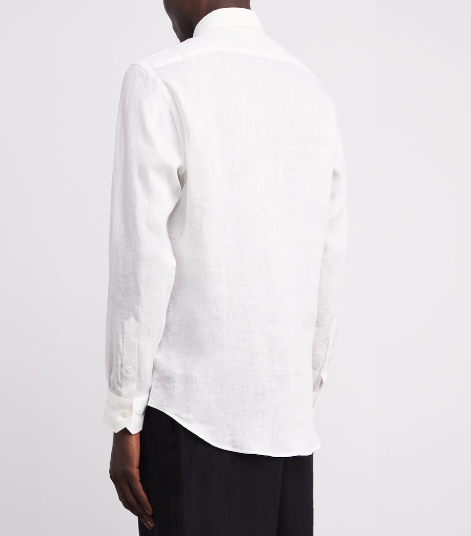 Linen Shirt 81 WHITE Image 4