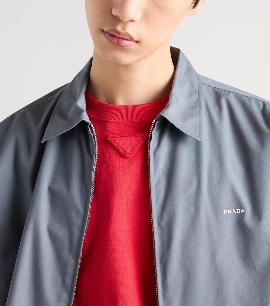 Prada Mens Technical-Cotton-Blend Shirt Image 5