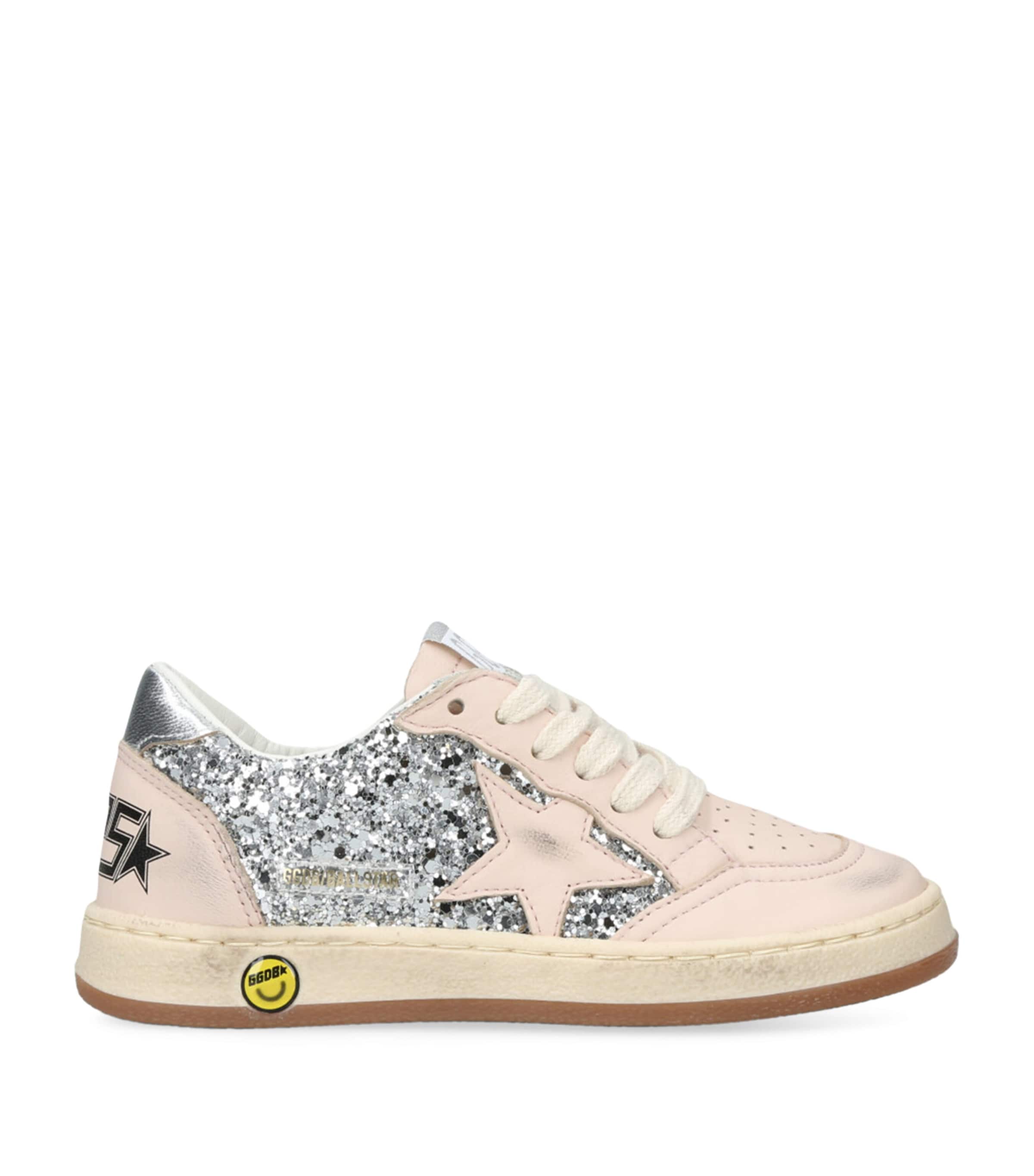 Golden Goose Silver Leather Ball Star Sneakers Harrods US