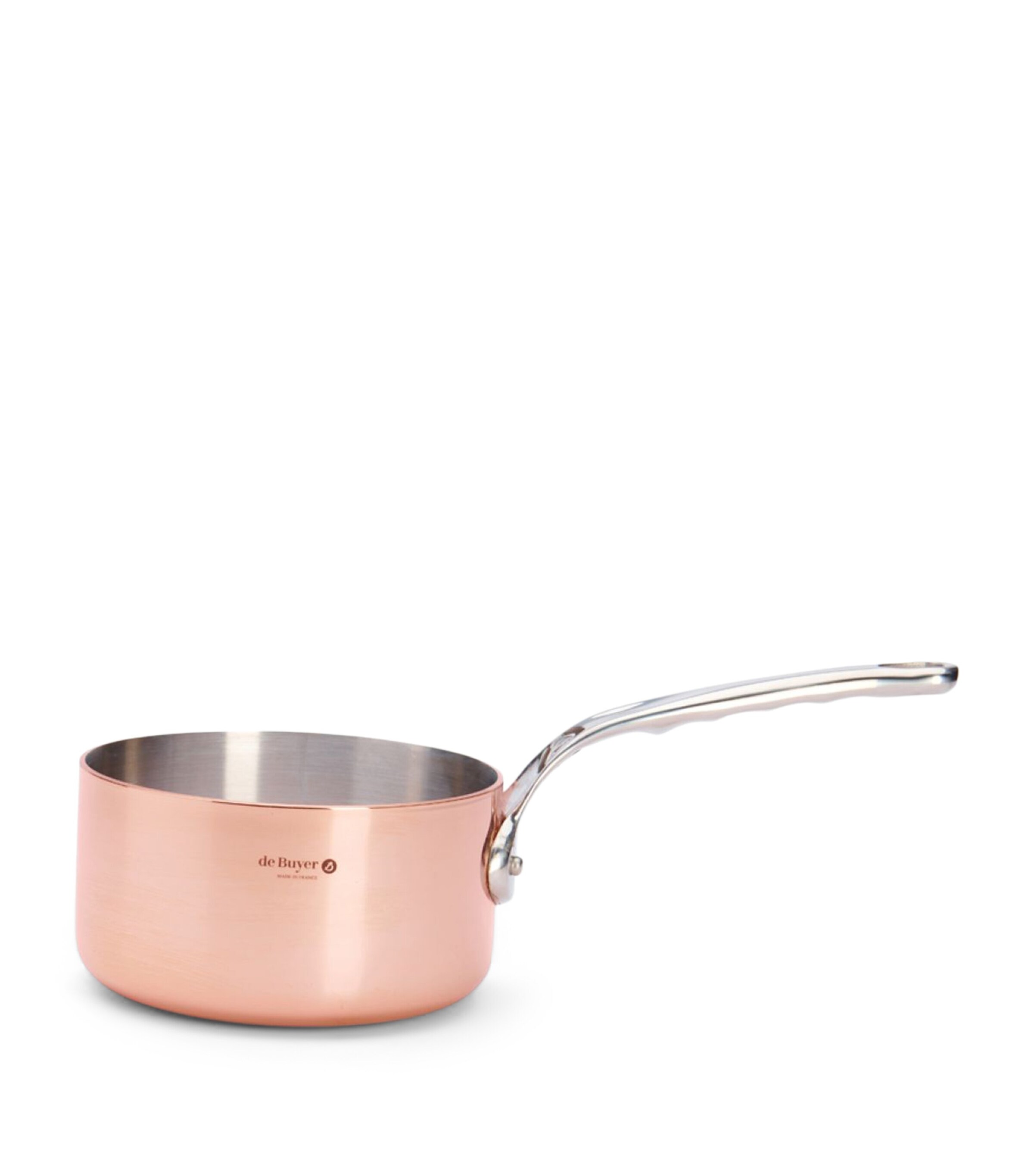 De Buyer Copper Prima Matera Saucepan and Lid (16cm) Copper Image 2