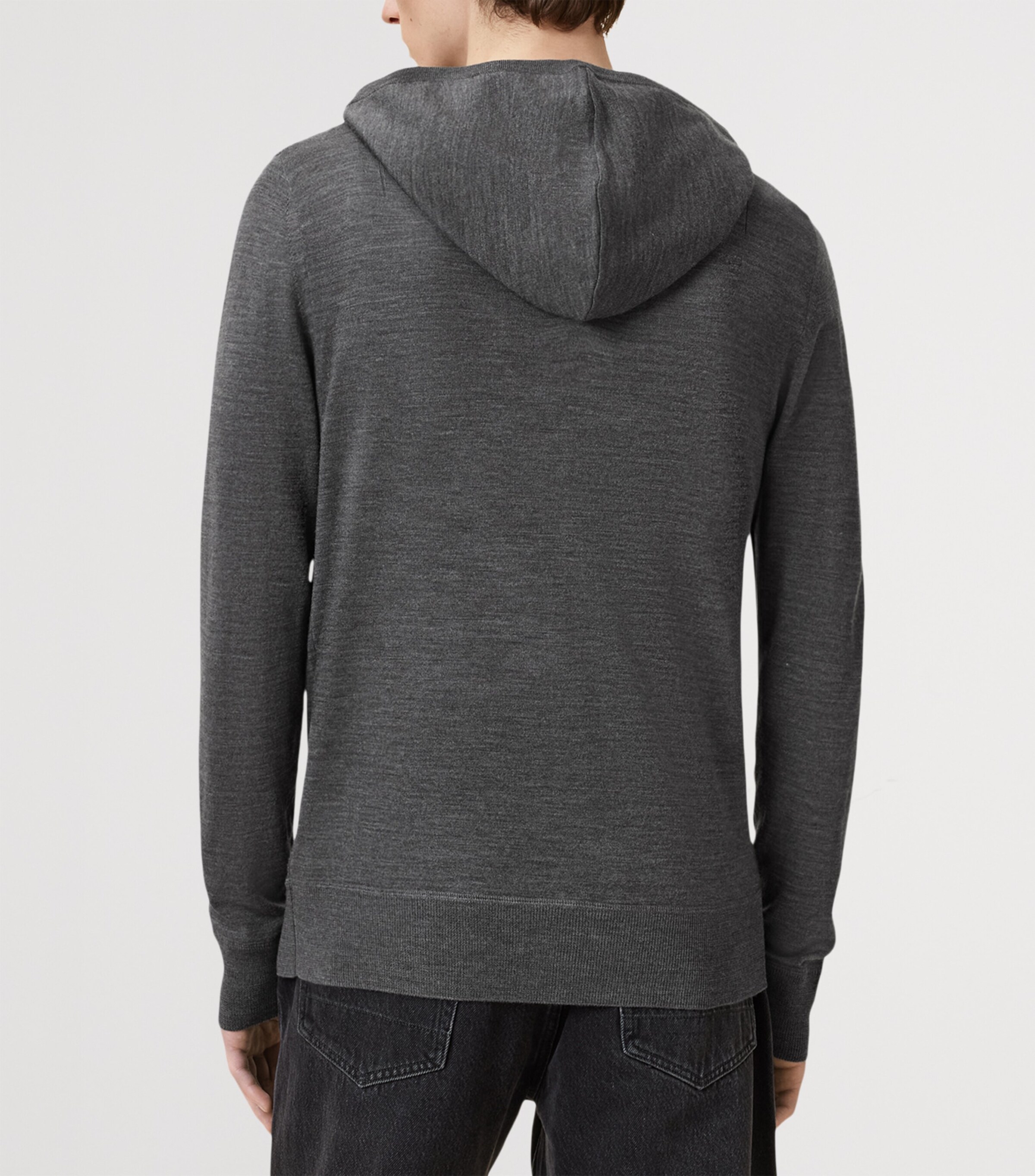 Merino Wool Mode Hoodie MONUMENT GREY Image 5