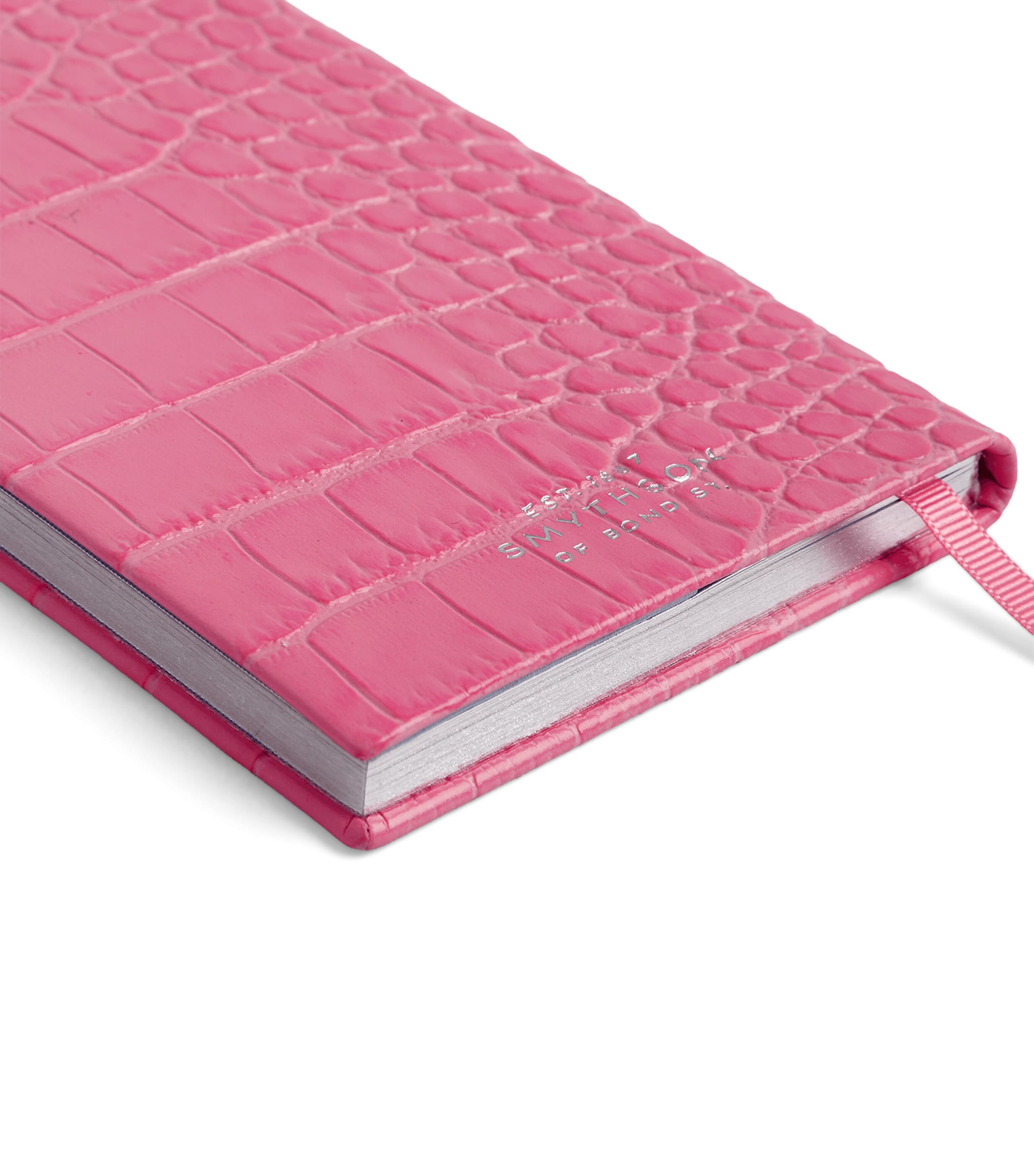 Smythson Leather Panama Weekly Diary 2027 Flamingo Image 6