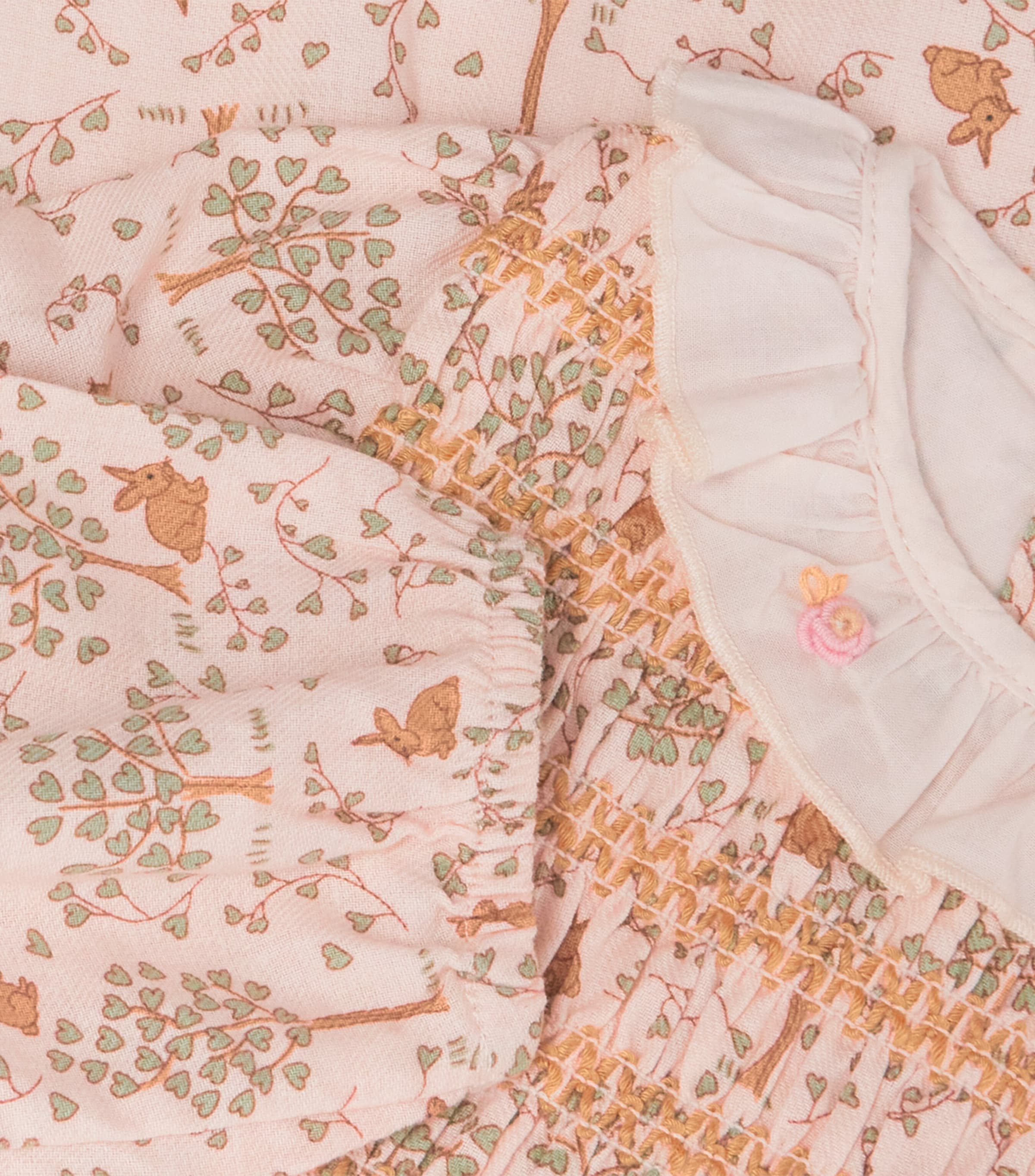 Cotton Bunny Meadow Trixie Smock Dress (6-36 Months) MULTICOLOR Image 4