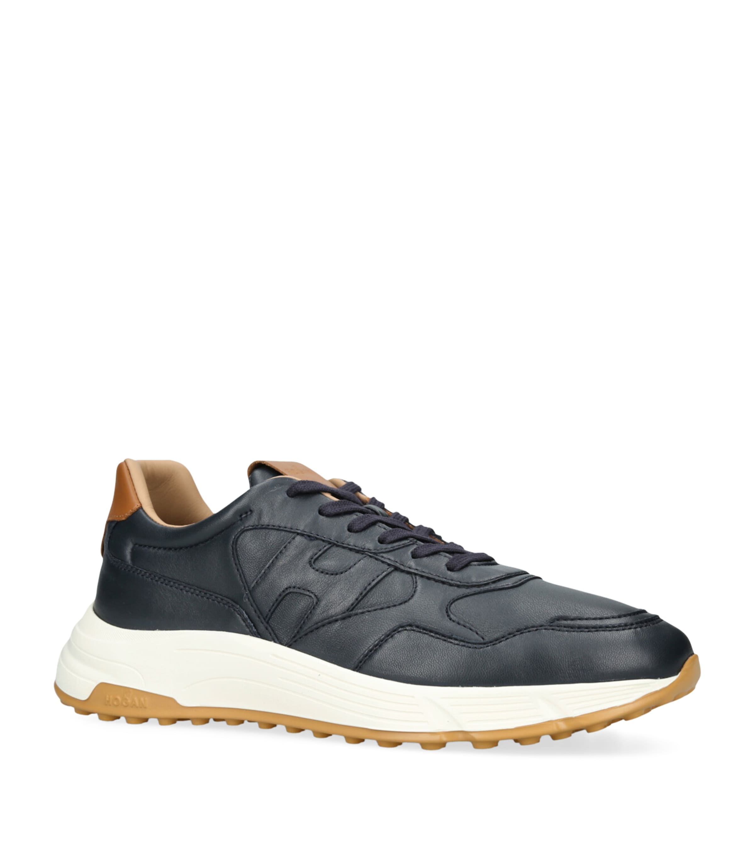 Leather Hyperlight Sneakers NAVY Image 3