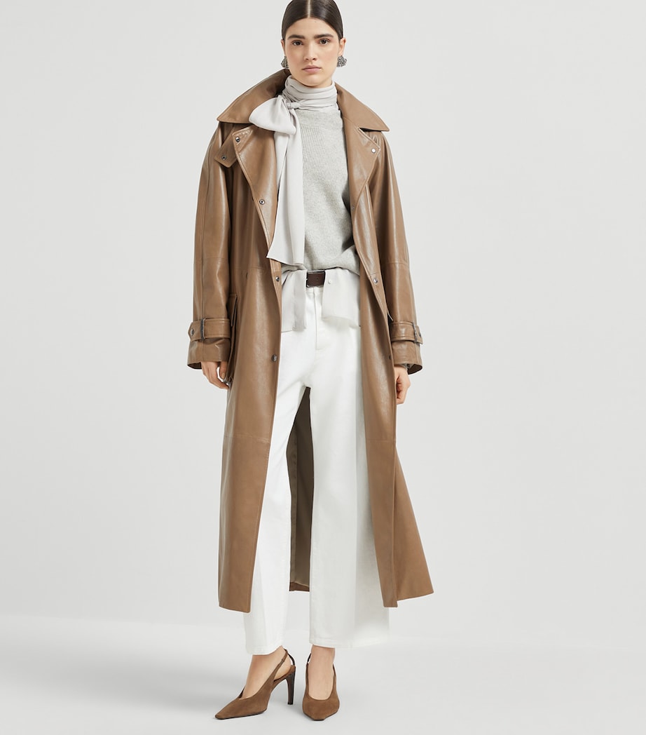 Cashmere Sweater and Pussybow Blouse C8920 Image 4