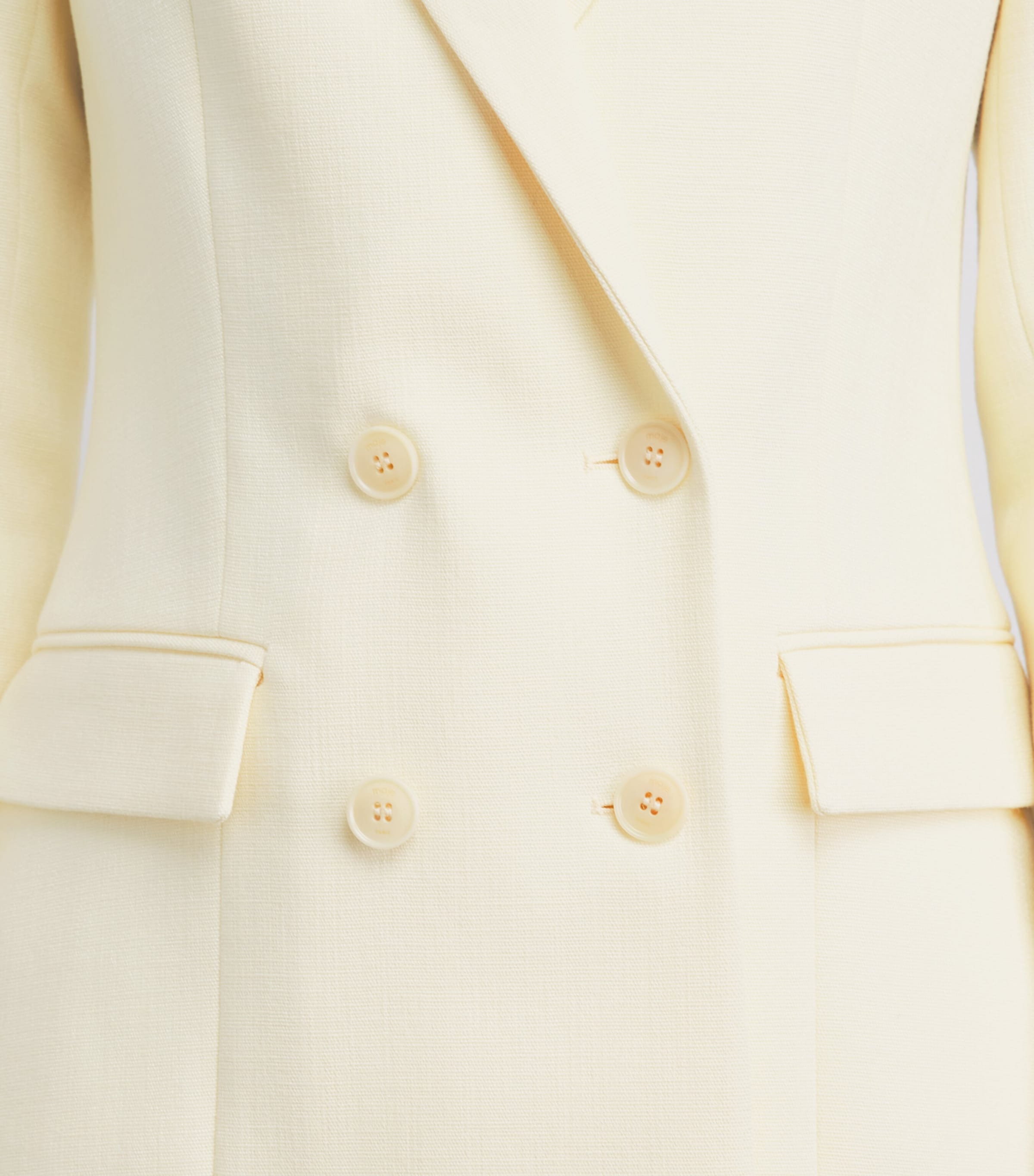 Double-Breasted Blazer PALE YELLOW Image 3