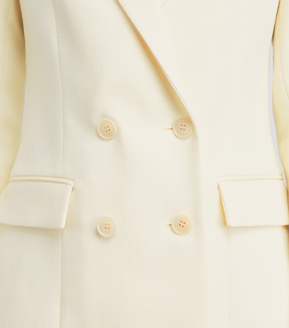 Double-Breasted Blazer PALE YELLOW Image 3