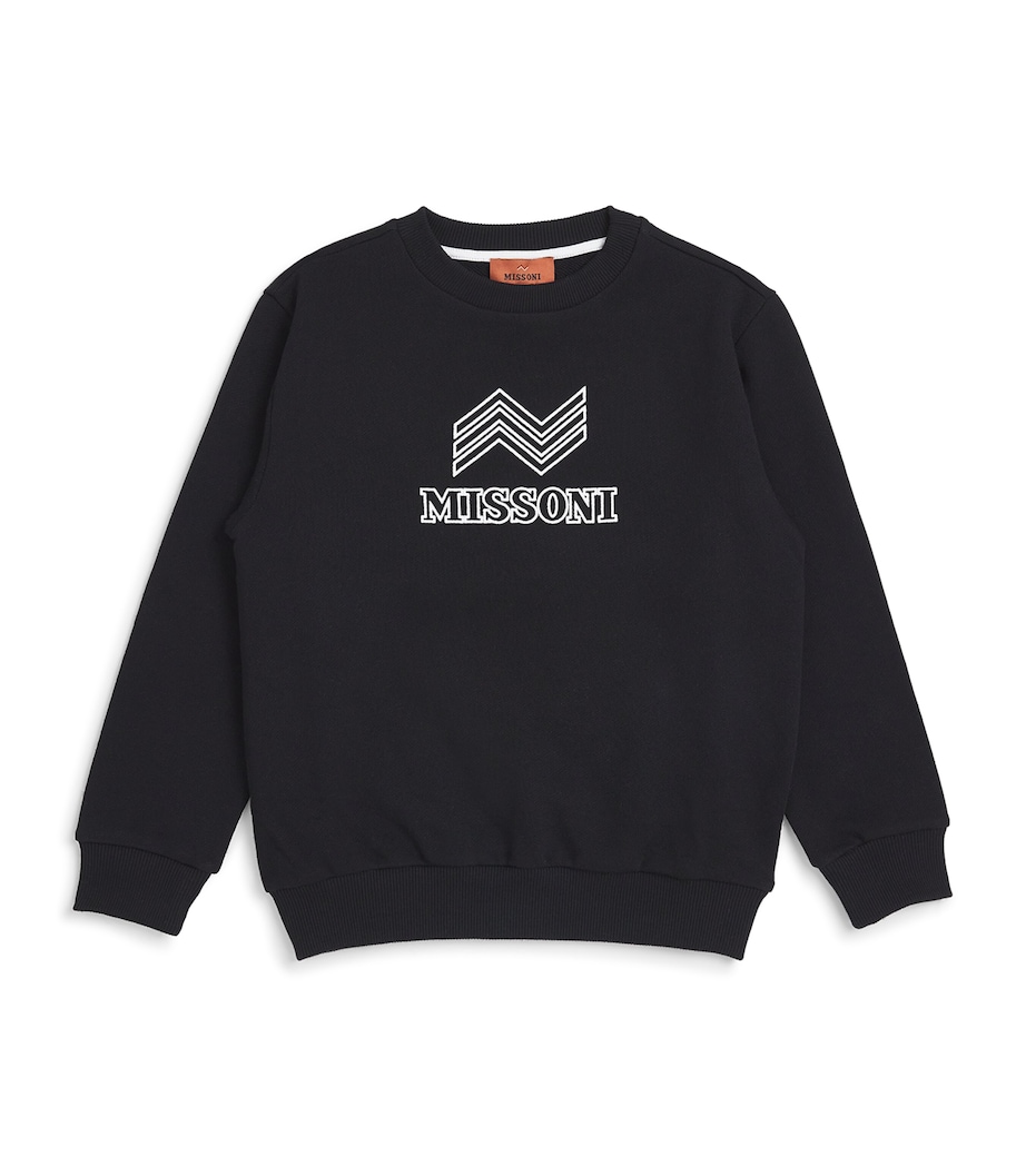 Logo Print Sweatshirt (4-14 Years) 930BLACK Image 1