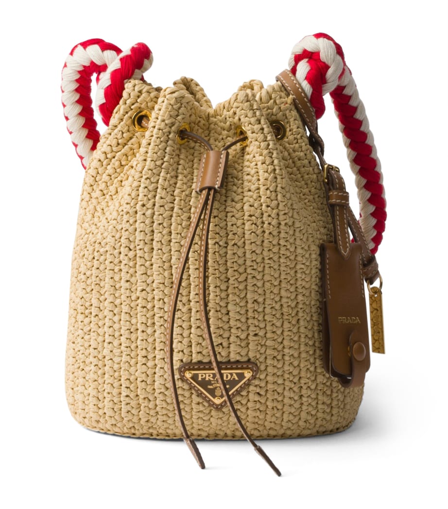 Prada Mini Crochet Bucket Bag Image 1