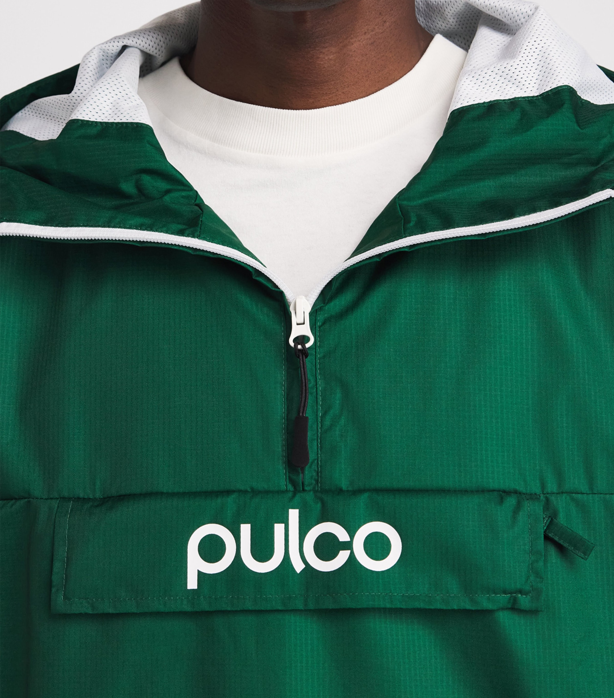 Pulco Studios Mens Water-Resistant Coaches Jacket Court Green Image 3
