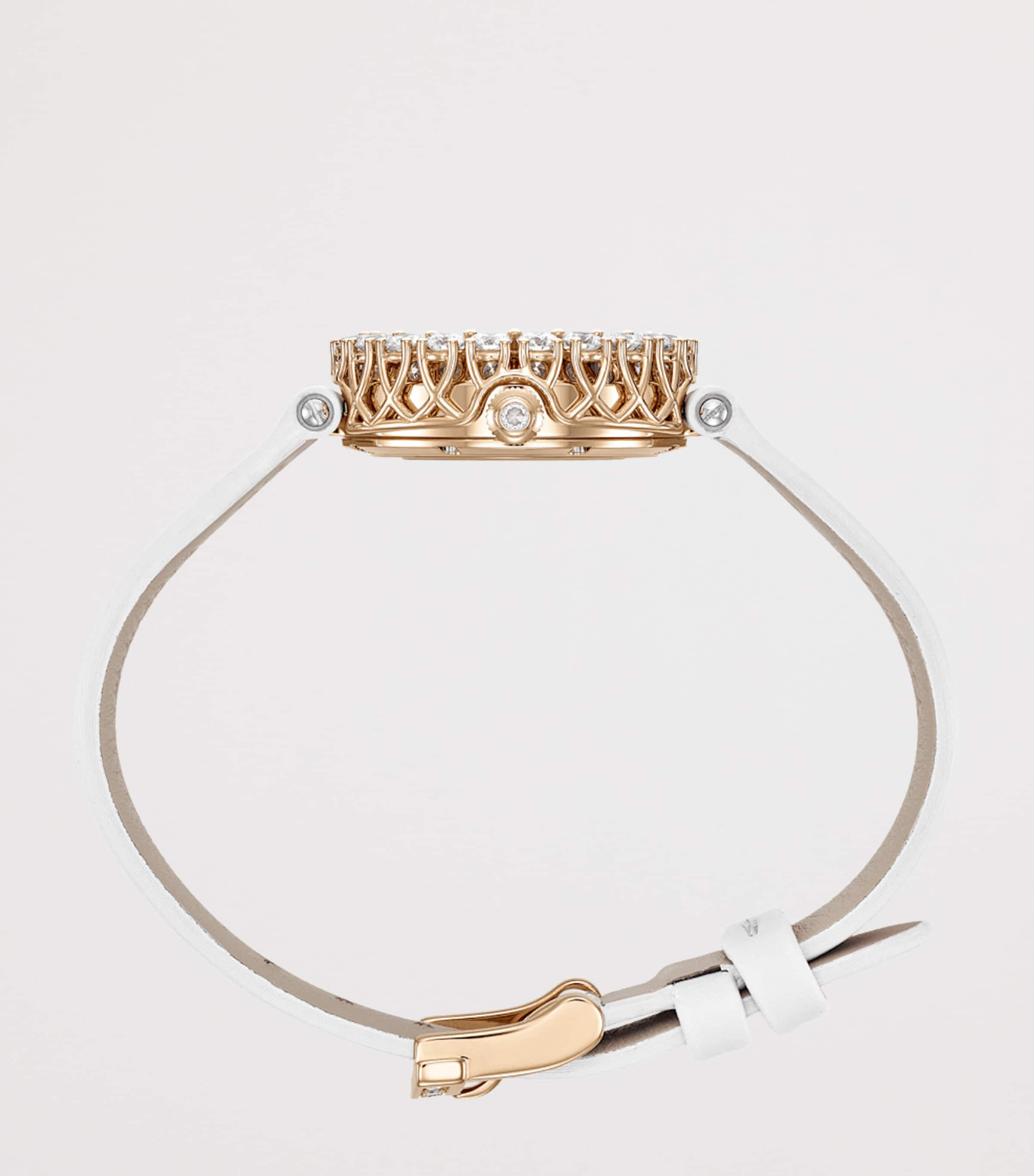 Rose Gold and Diamond L'Heure du Diamant Round Watch 26mm 18K ROSE GOLD Image 3