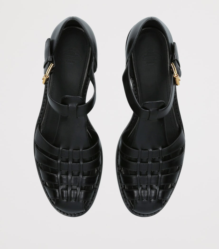 Church's Womens Calfskin Kelsey Sandals Black Image 4