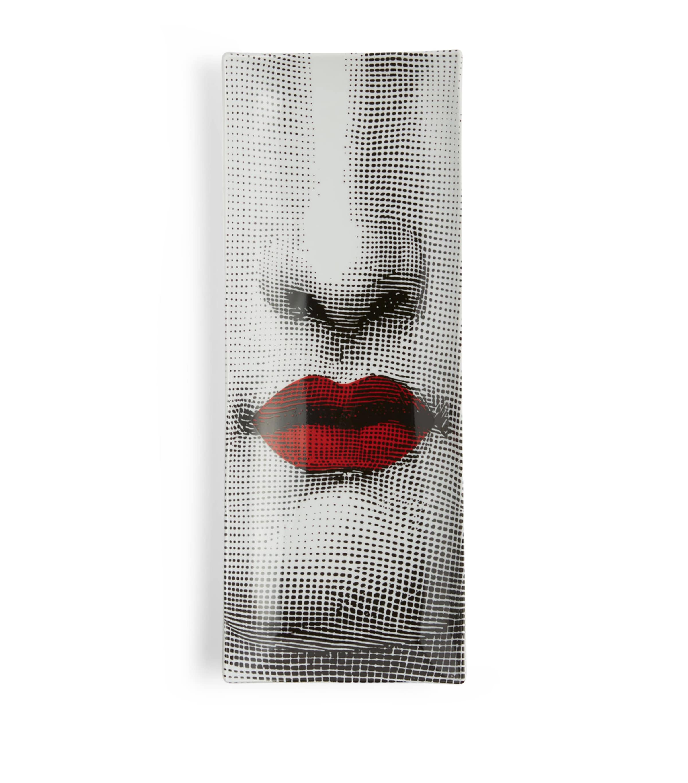 Fornasetti Tema E Variazioni N.397 Red Lips Rectangular Tray