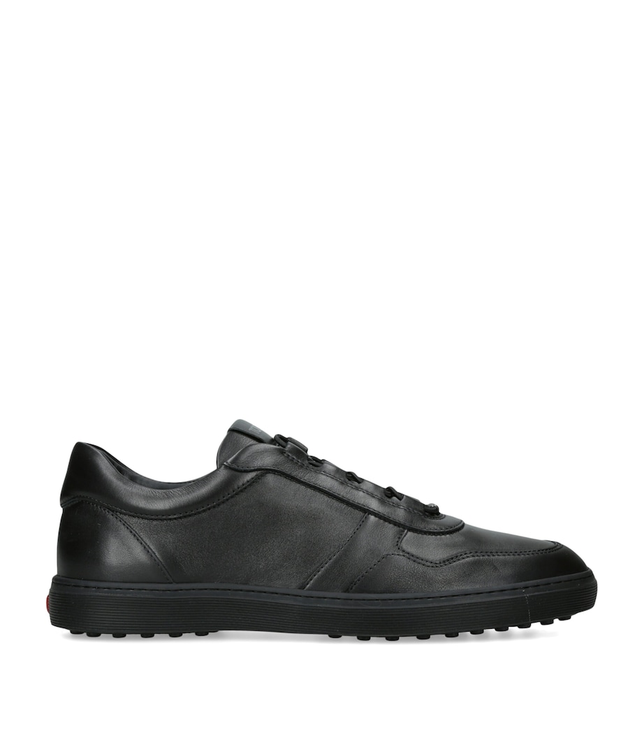 Tod's Leather Elastic Cassetta Sneakers Black Image 1