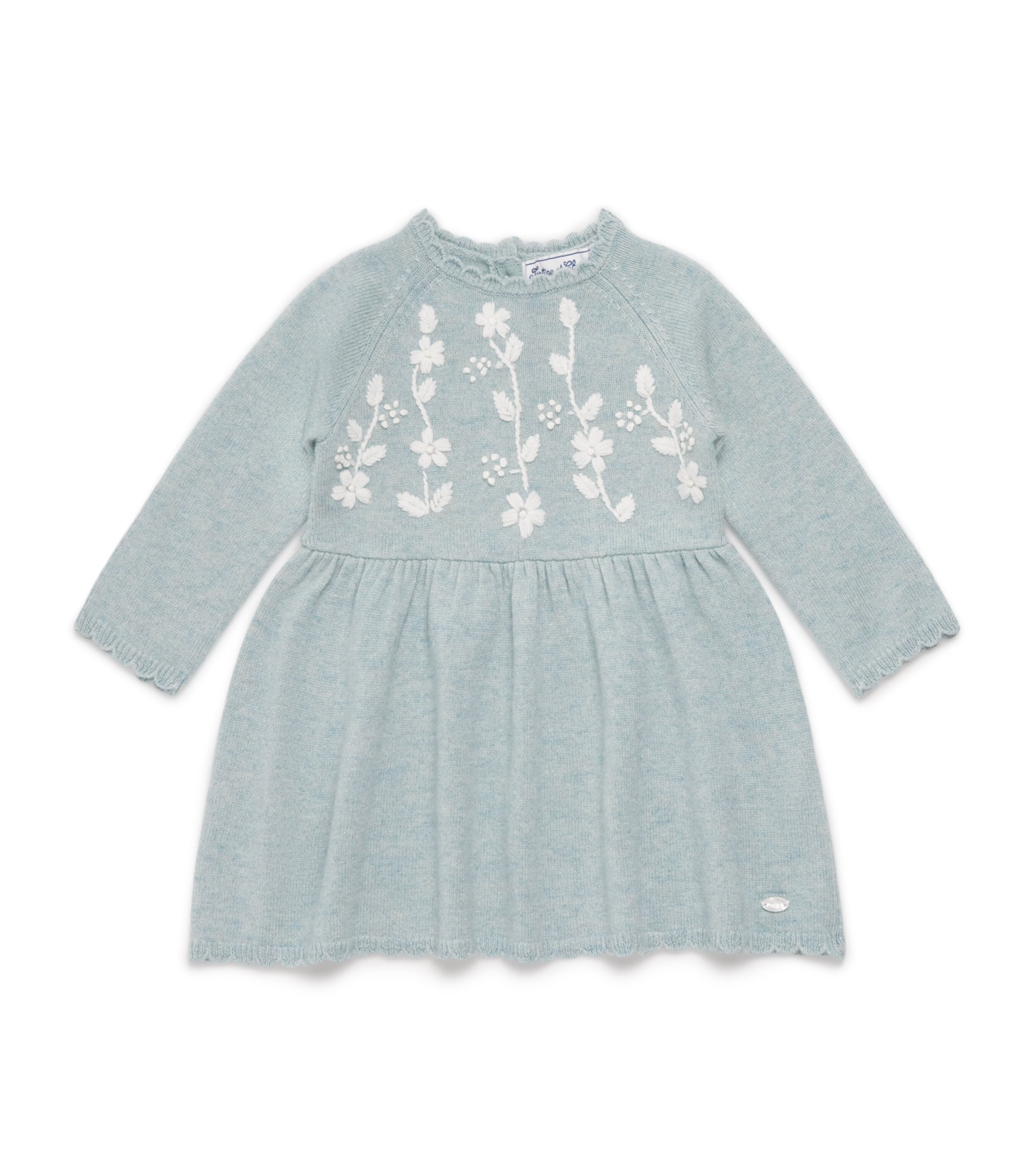 Tartine Et Chocolat Kids' Floral Embroidered Dress In Multi