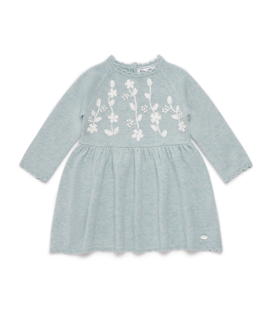 Floral Embroidered Dress (3 Months-4 Years) 50VERT D'EAU Image 1