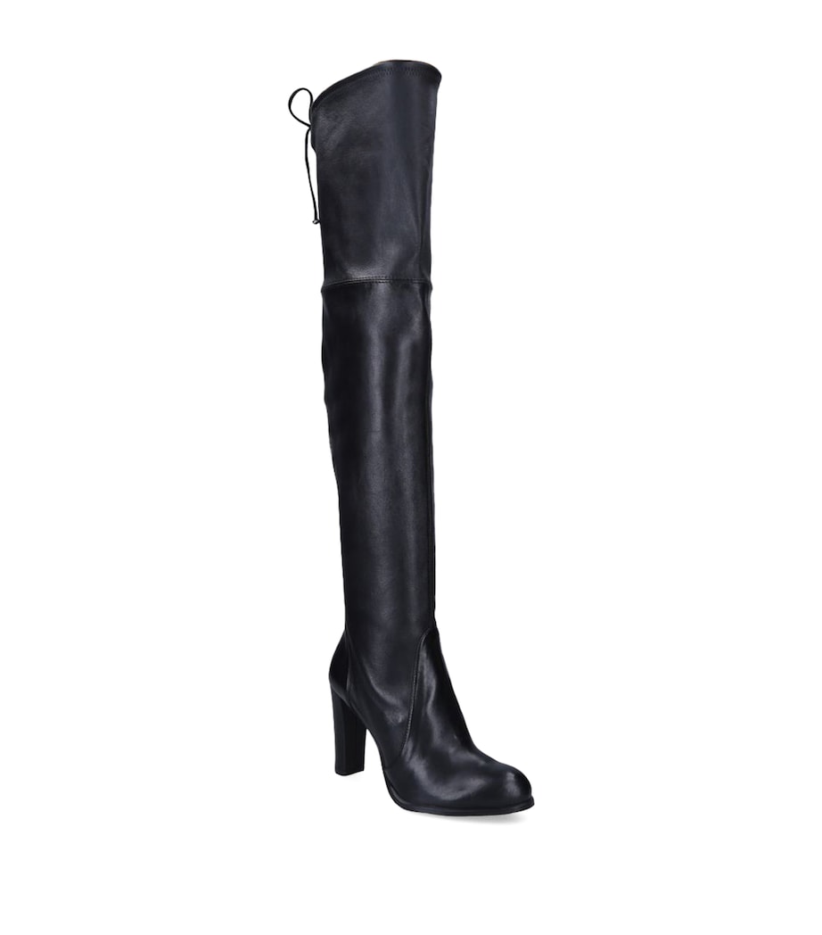 Leather Highland Boots 95 BLACK Image 1