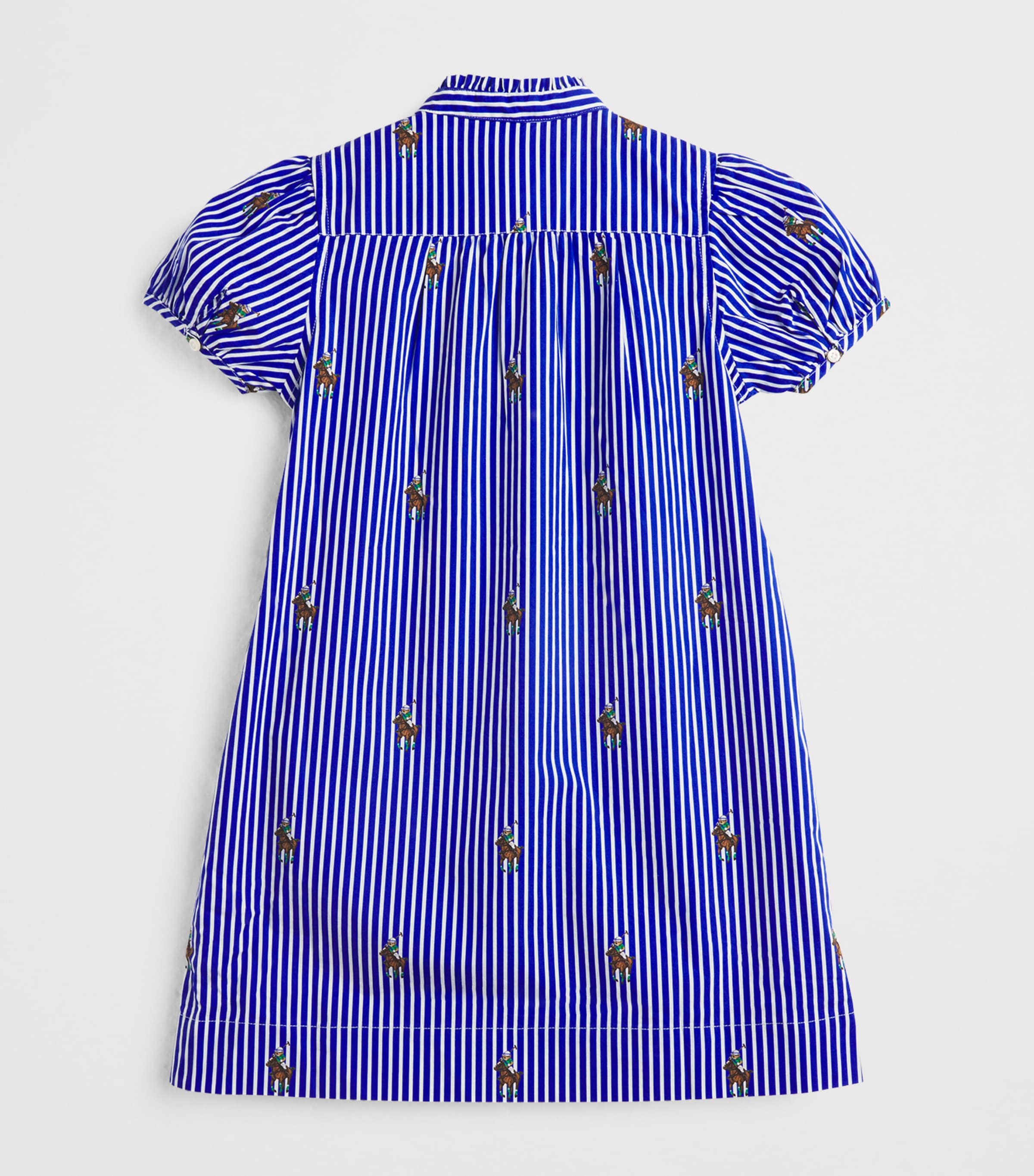 Cotton Stripe Polo Bear Dress (2-7 Years) MULTI Image 2