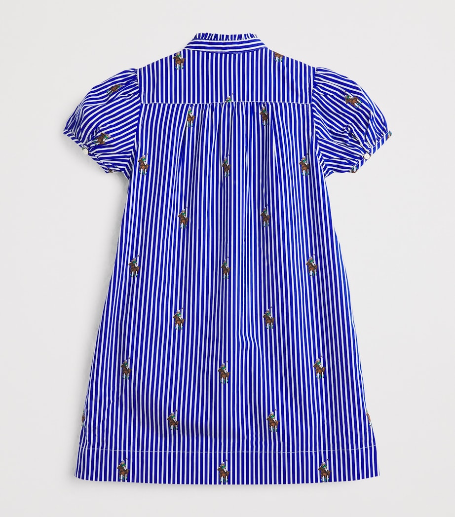 Cotton Stripe Polo Bear Dress (2-7 Years) MULTI Image 2