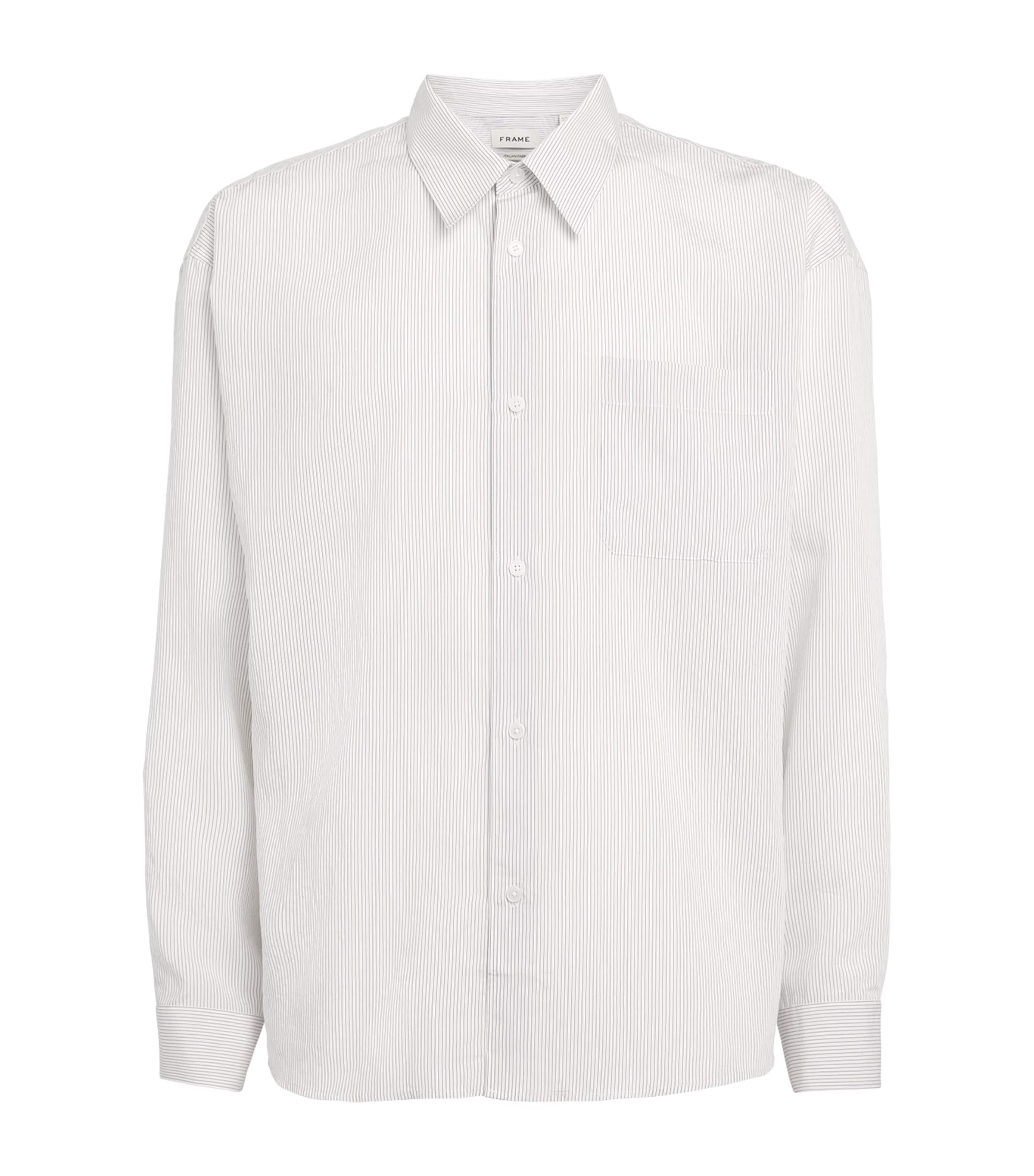 FRAME Mens Cotton Stripe Shirt Whse Image 1