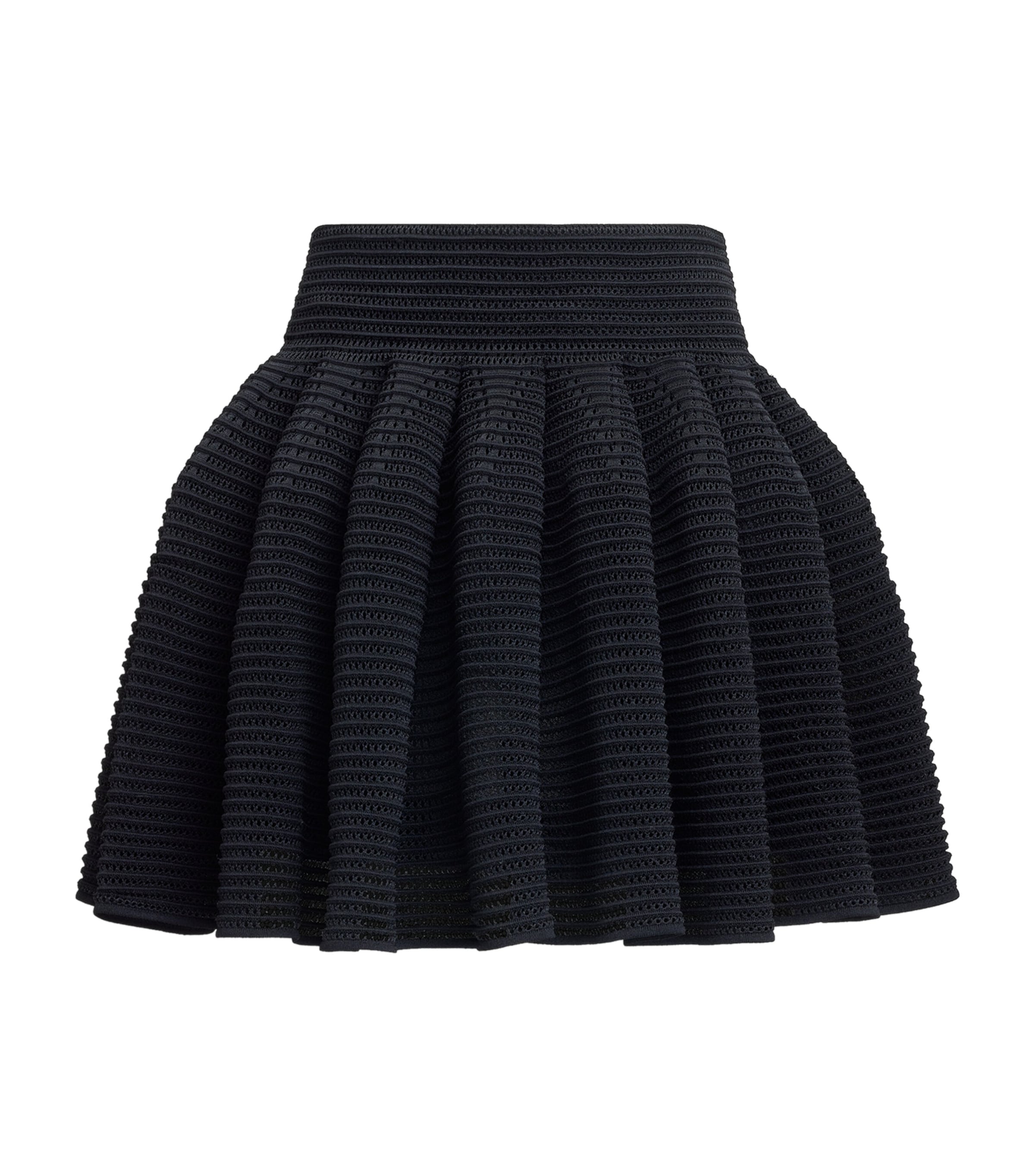 Alaïa Full Skirt With Pleated High Waist In Black