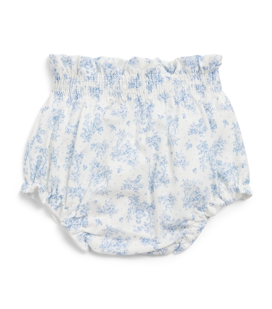 PEPA LONDON Toile Audrey Bloomers (1-24 Months) Blue Image 1