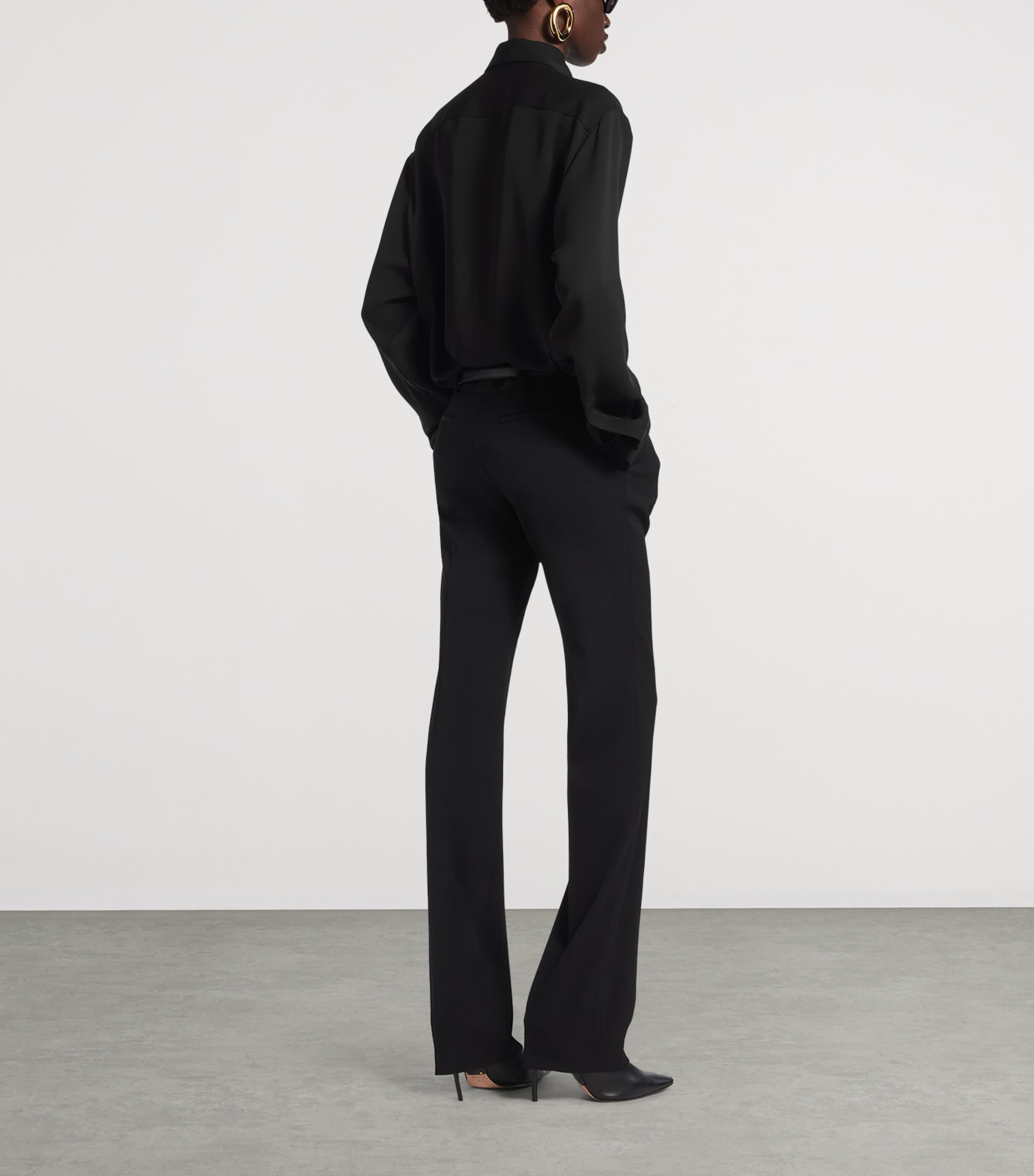 Balenciaga Womens Silk Scarf Shirt Image 3