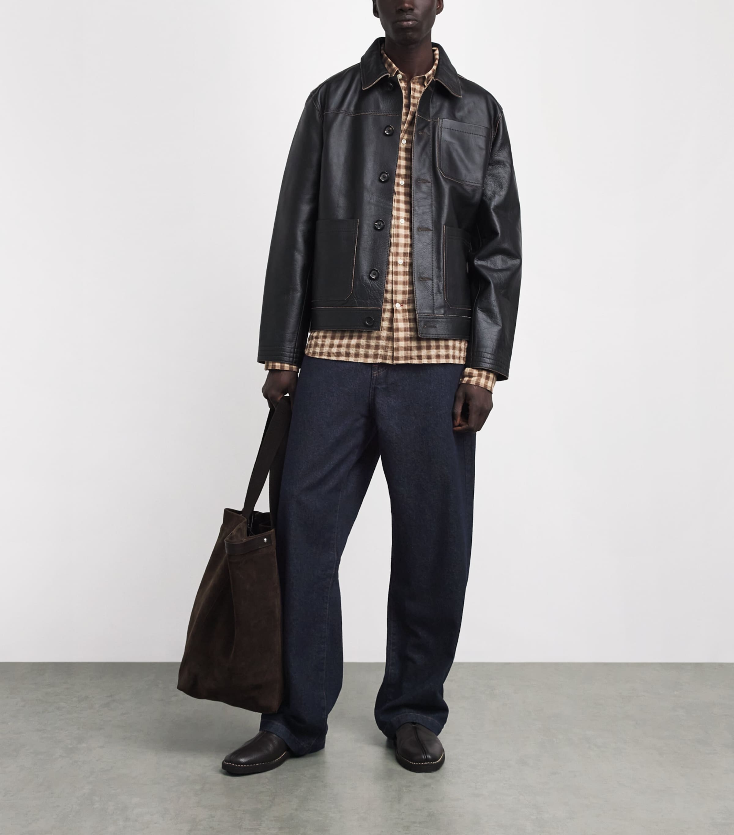 Oliver Spencer Mens Westall Denim Utility Trousers Denim Image 2