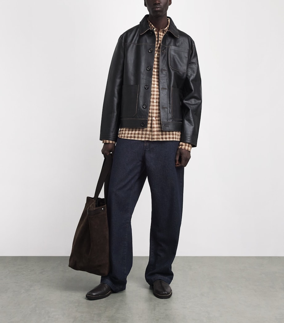 Oliver Spencer Mens Westall Denim Utility Trousers Denim Image 2