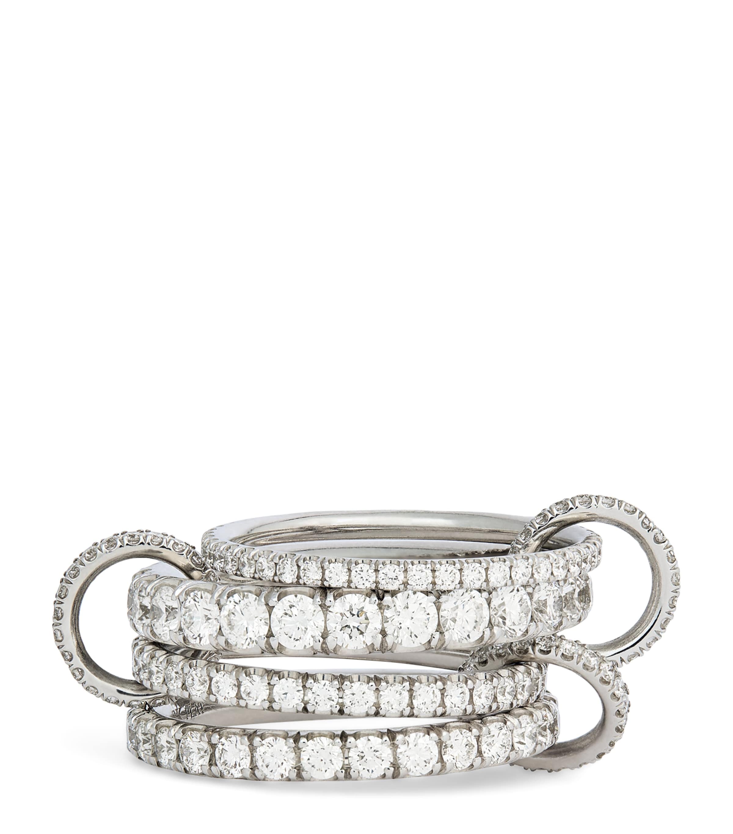 Spinelli Kilcollin Platinum And Diamond Alix Ring In Metallic