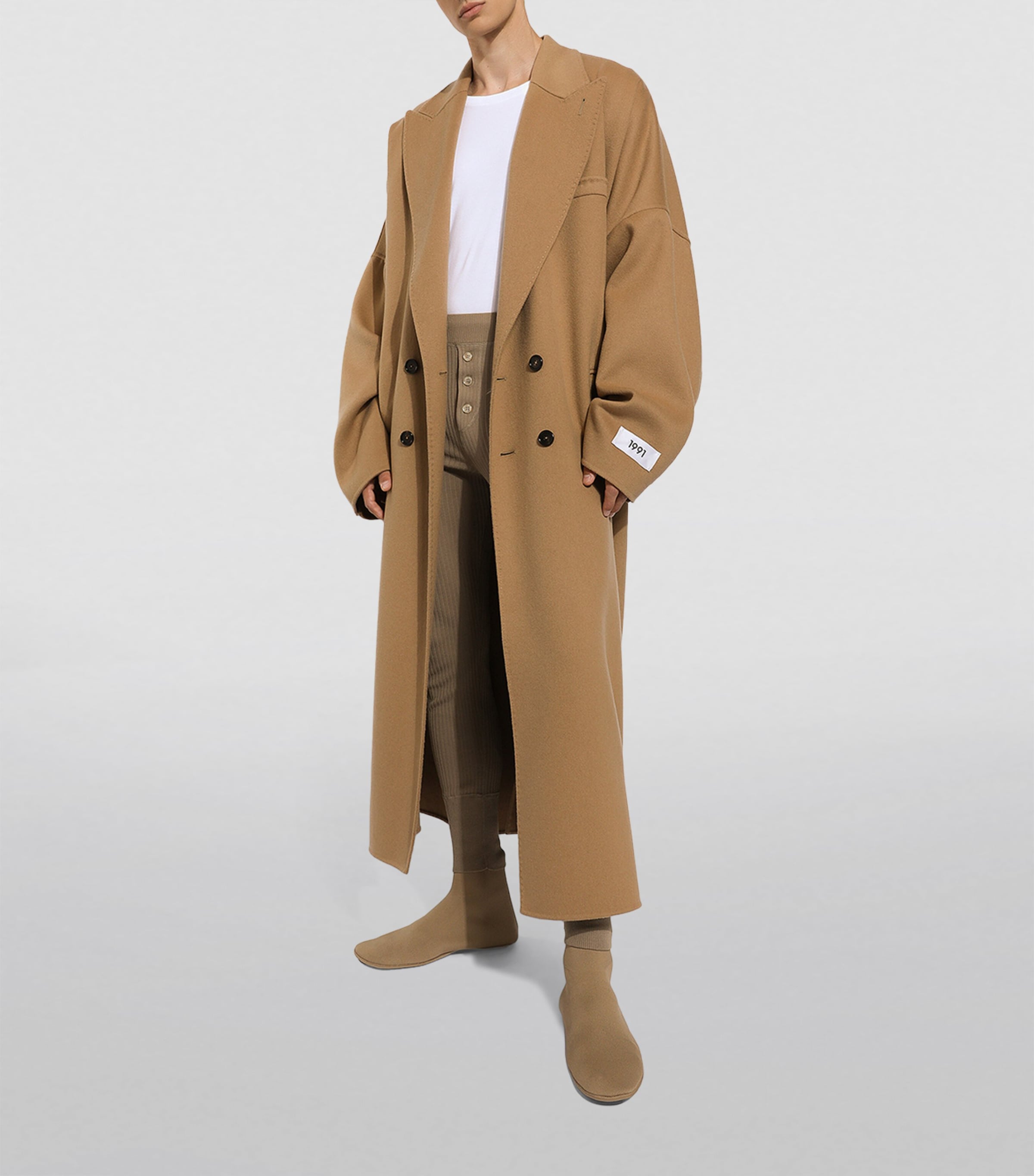 Oversized Trench Coat M0850-SAND 3 Image 4